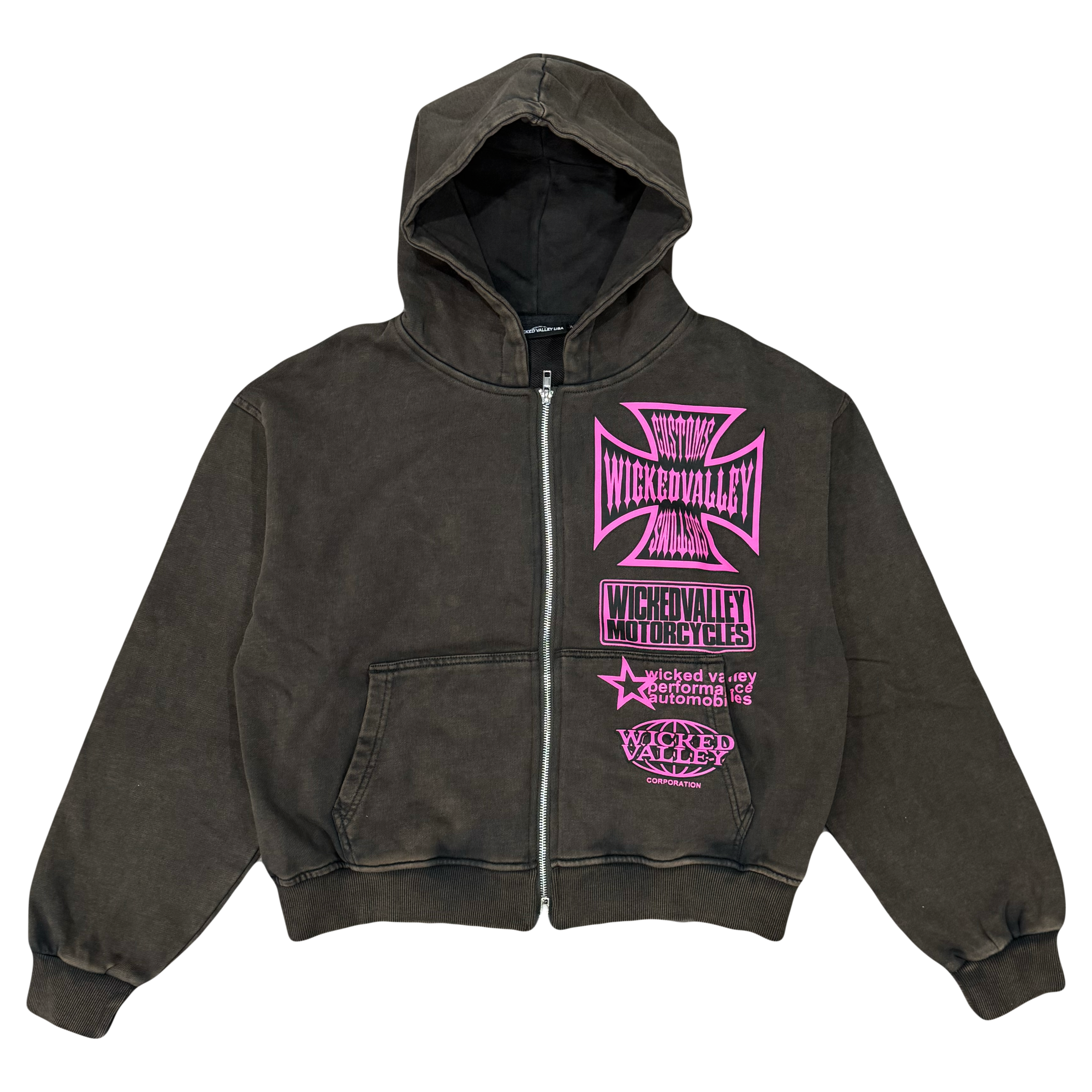 OG Charcoal Moto Zipup – WICKED VALLEY USA