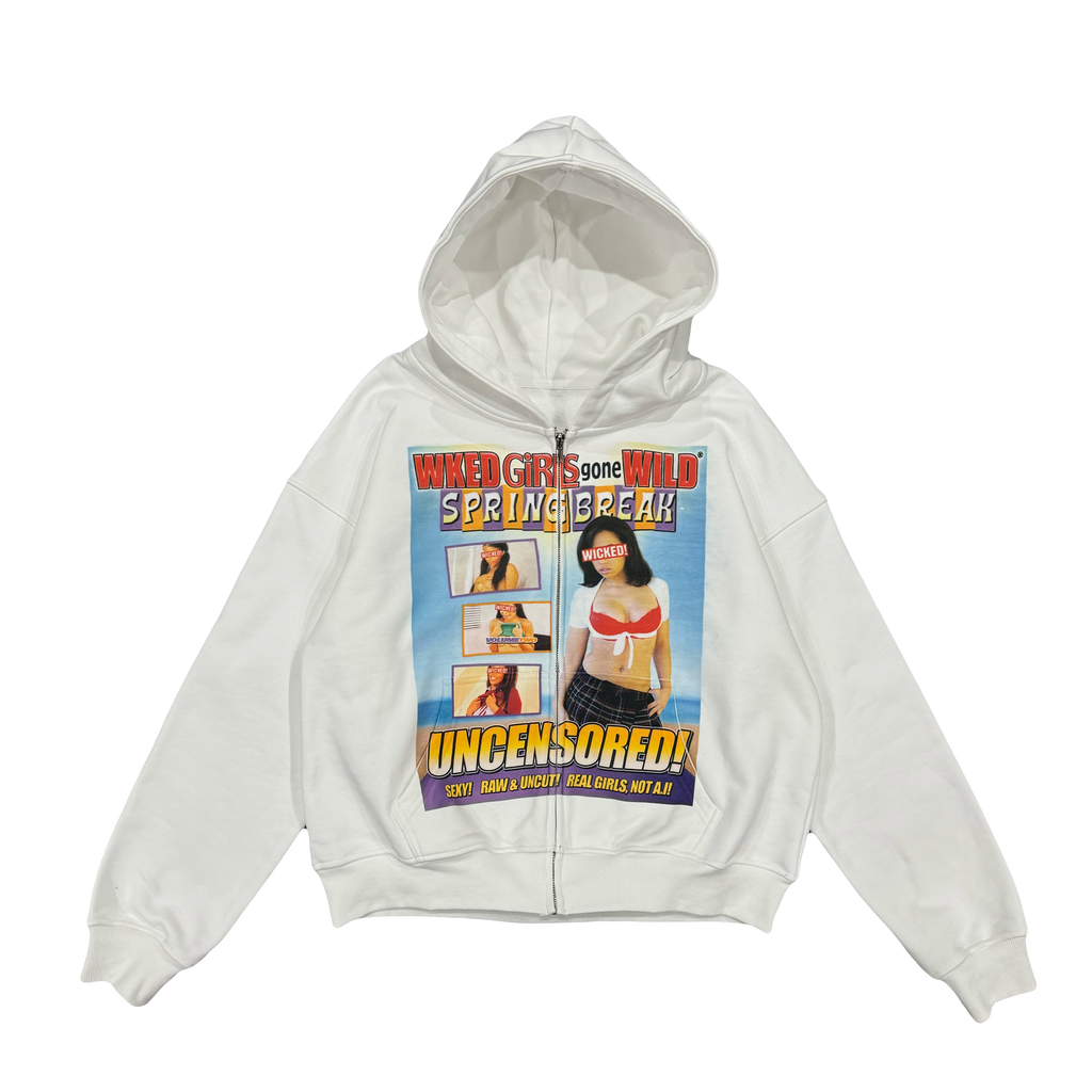 Girls Gone Wild V2 Zipup (WHITE)