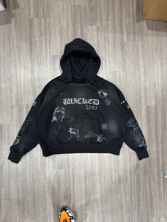 Black Sketch Hoodie (SAMPLE)
