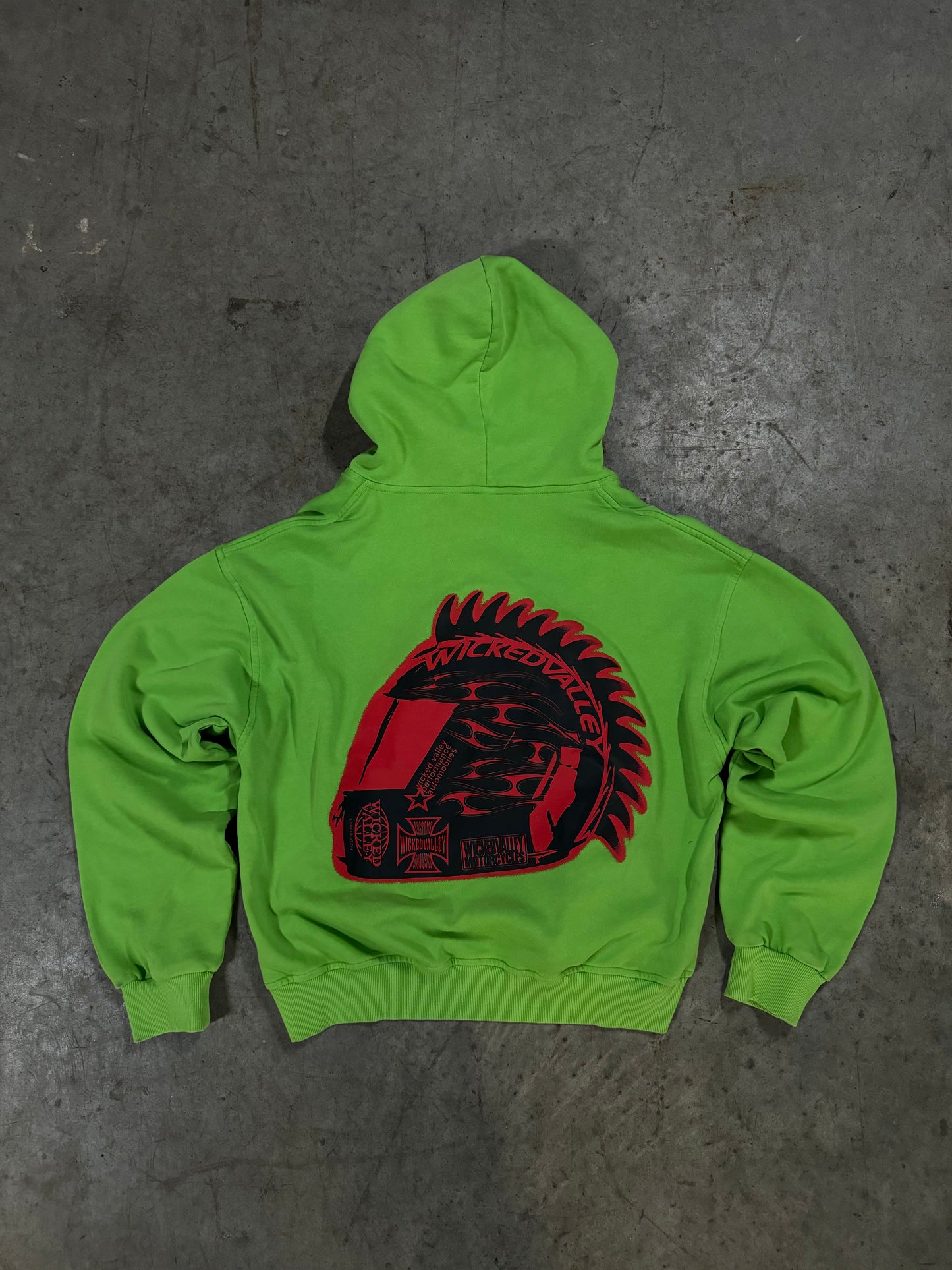 CHERRY LIME MOTO HOODIE