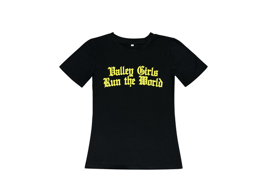 BLK VLLY GIRLS BODY TEE