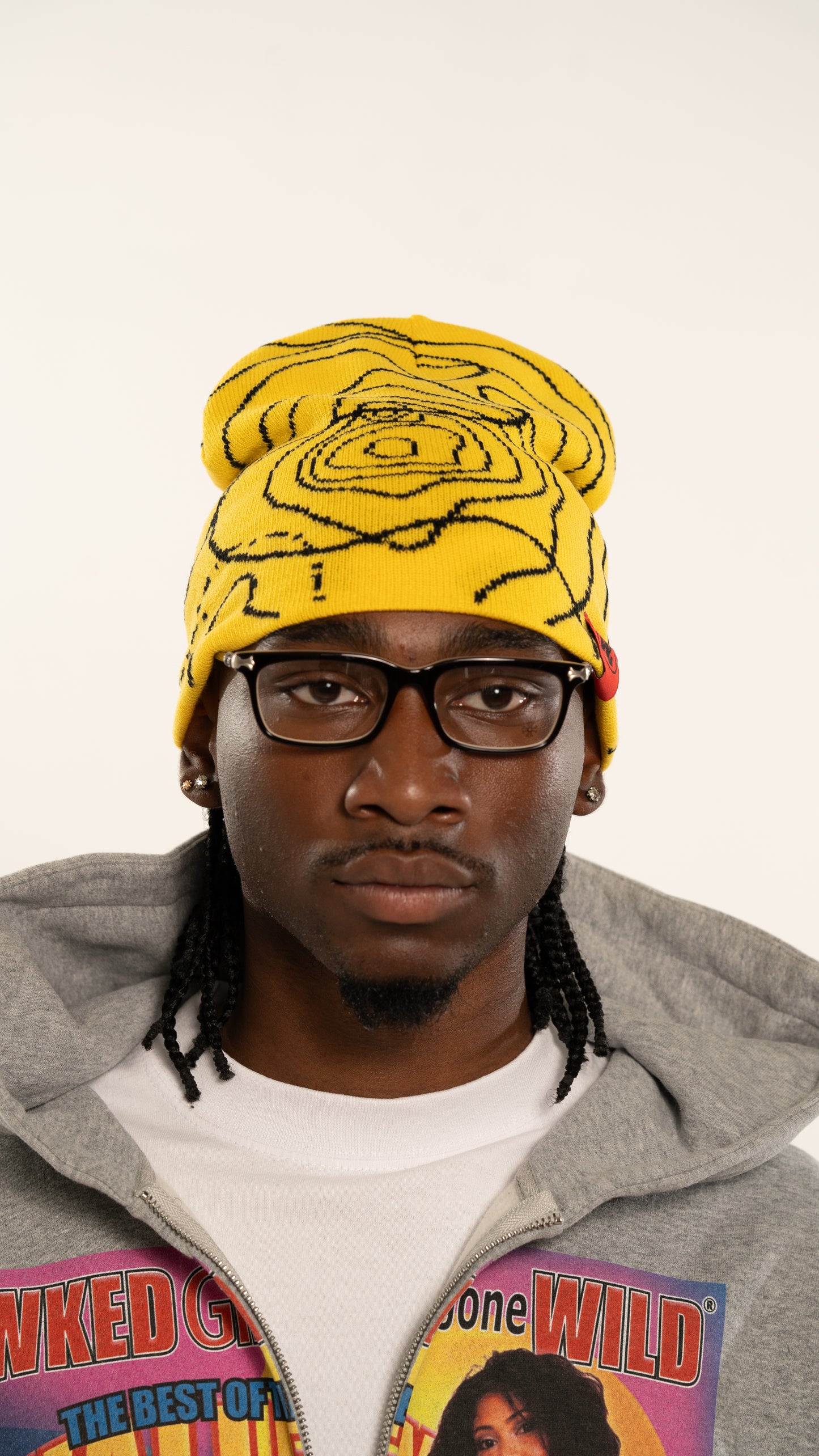 YELLOW MAP BEANIE