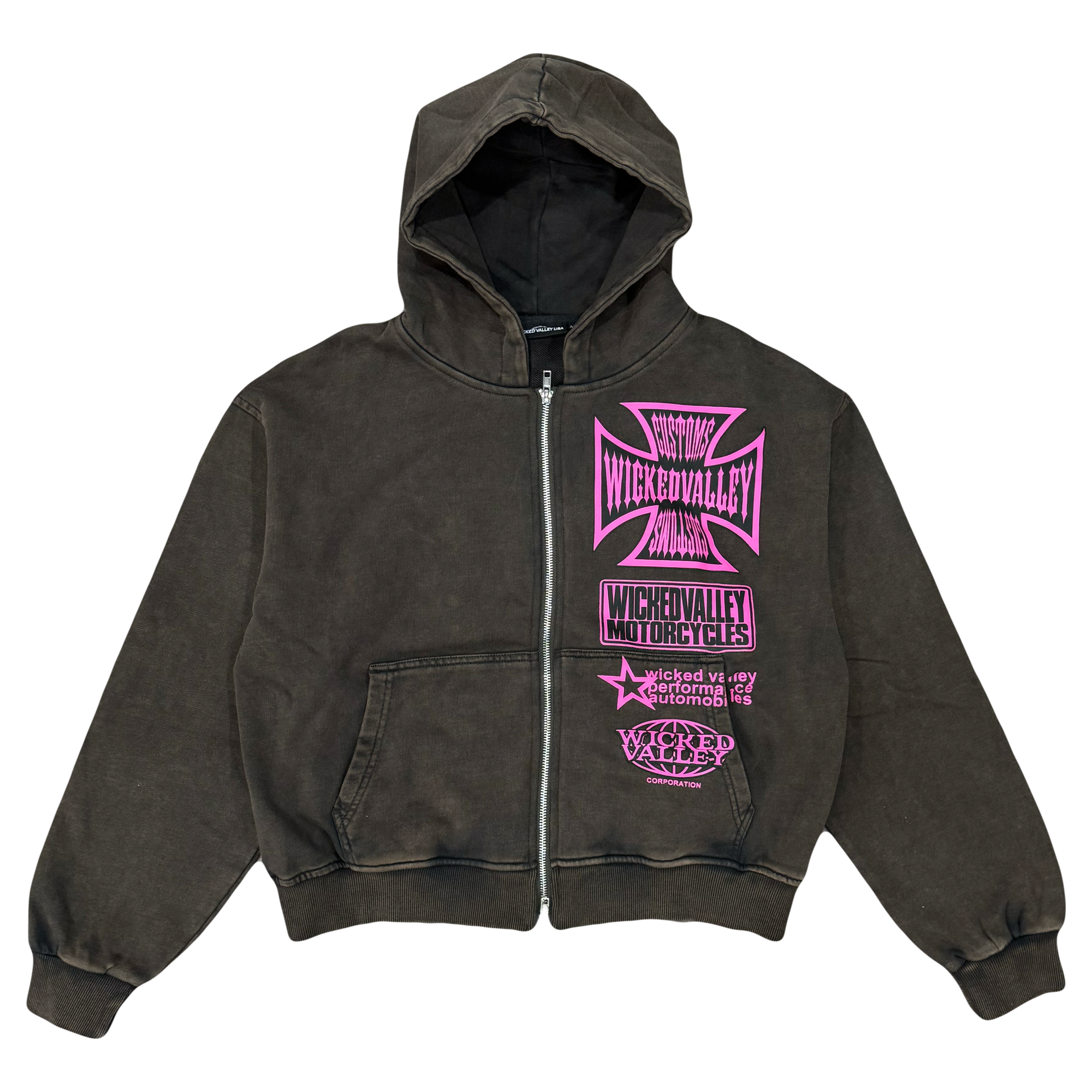 OG Charcoal Moto Zipup – WICKED VALLEY USA