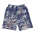 Navy Chalkboard Shorts