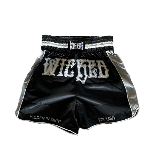BLACK THAI SHORTS