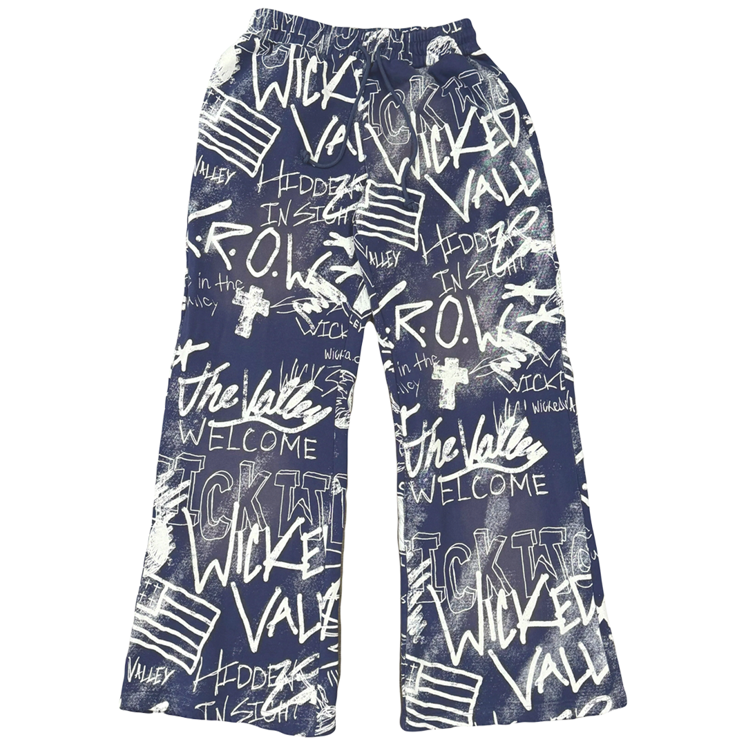 Navy Chalkboard Sweats