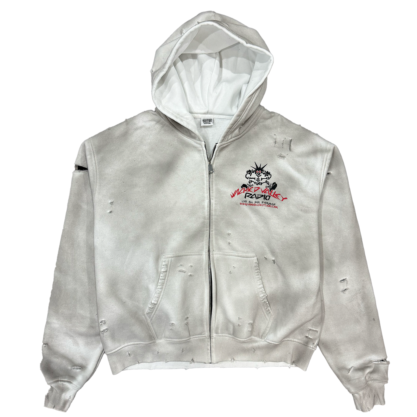 WICKED RADIO HOODIE (WHITE)